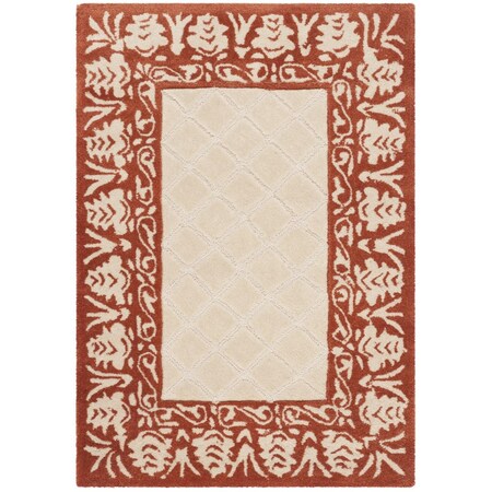 Safavieh 8 x 10 ft. Total Performance Hand Hooked Rectangle Area Rug, Coral TLP755K-8
